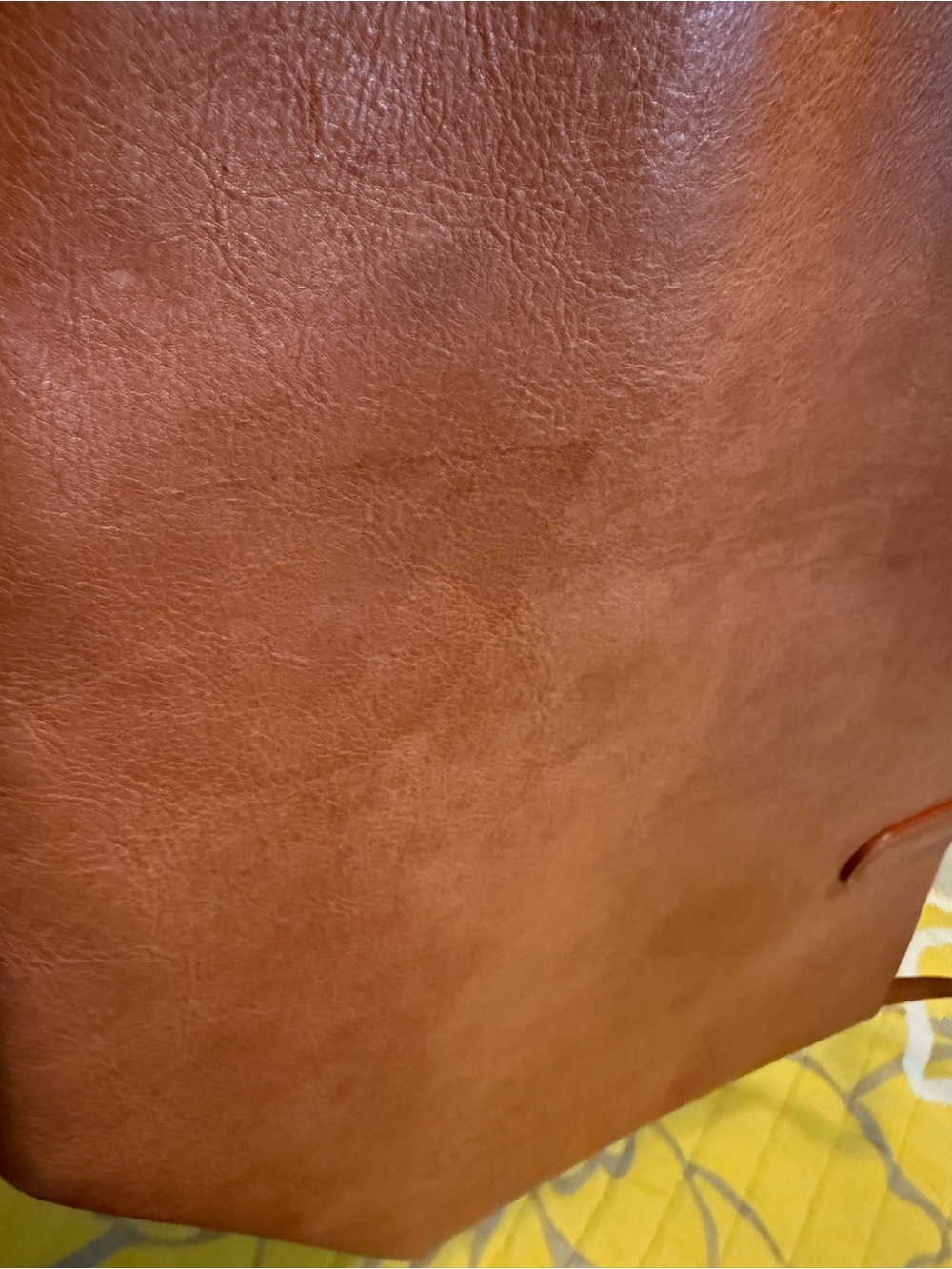 Mansur Gavriel Large Everyday Tote Bag + Zip Pouch | Italian Leather | Tan/Cuoio - Picture 5 of 13